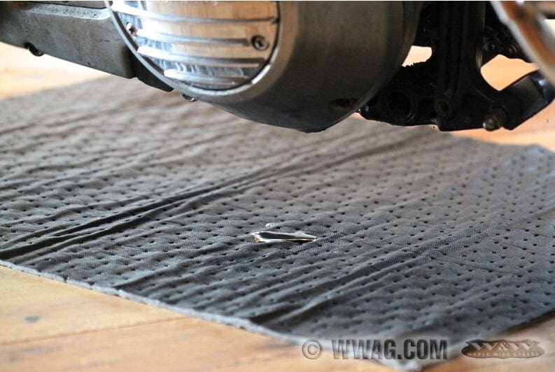 Oil Pad for accidental spills | Back Street Heroes Magazine